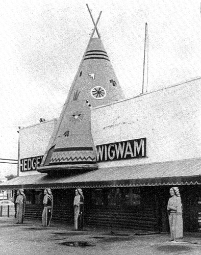 Hedges Wig Wam Restaurant - Historical Photo (newer photo)
